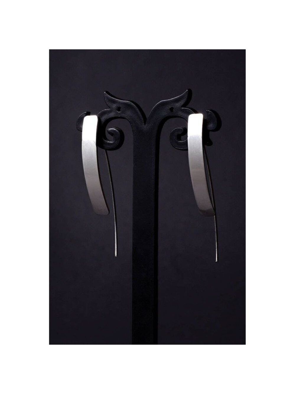 Sevya Handmade Silver Arch Fair Trade Earrings
